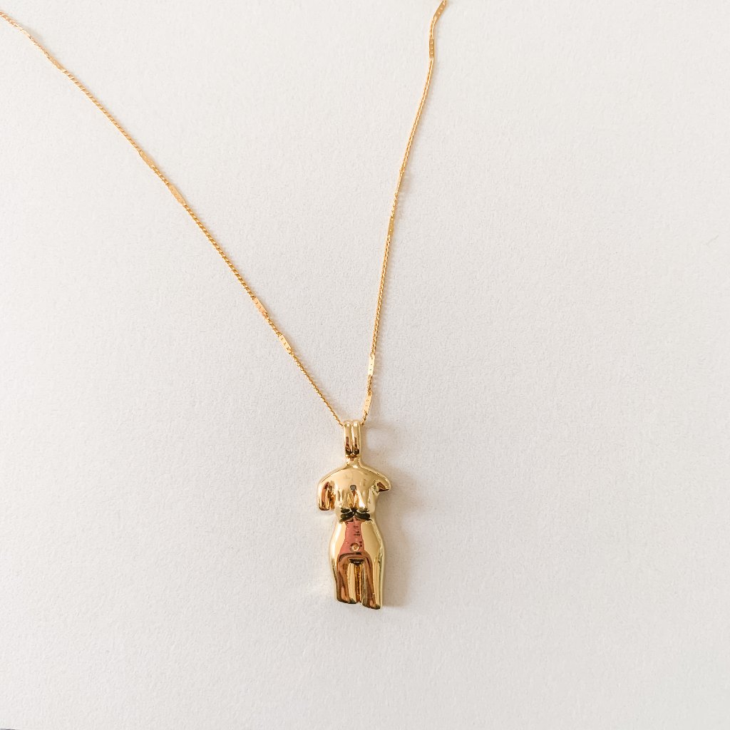La Femme Female Body Dainty Gold Filled Necklace By Terra Moon